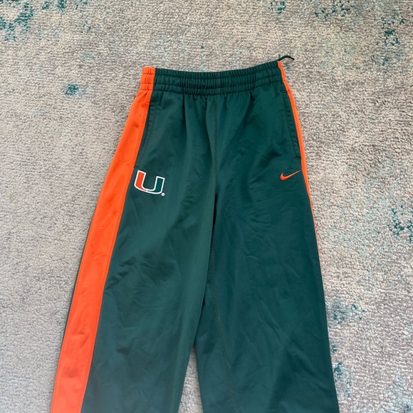 University of Miami green Sweats Jogger Sweatpants Mens 16-18 - Picture 1 of 4